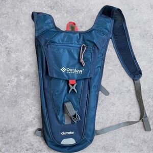 Outdoor Products Kilometer Hydration Pack Hiking Biking Blue No Bladder